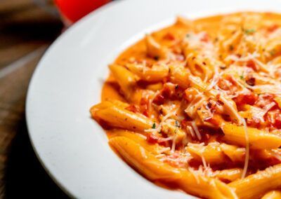 Estacion de pastas para fiestas