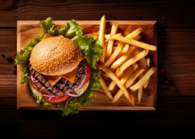 Estacion de Hamburgers para eventos